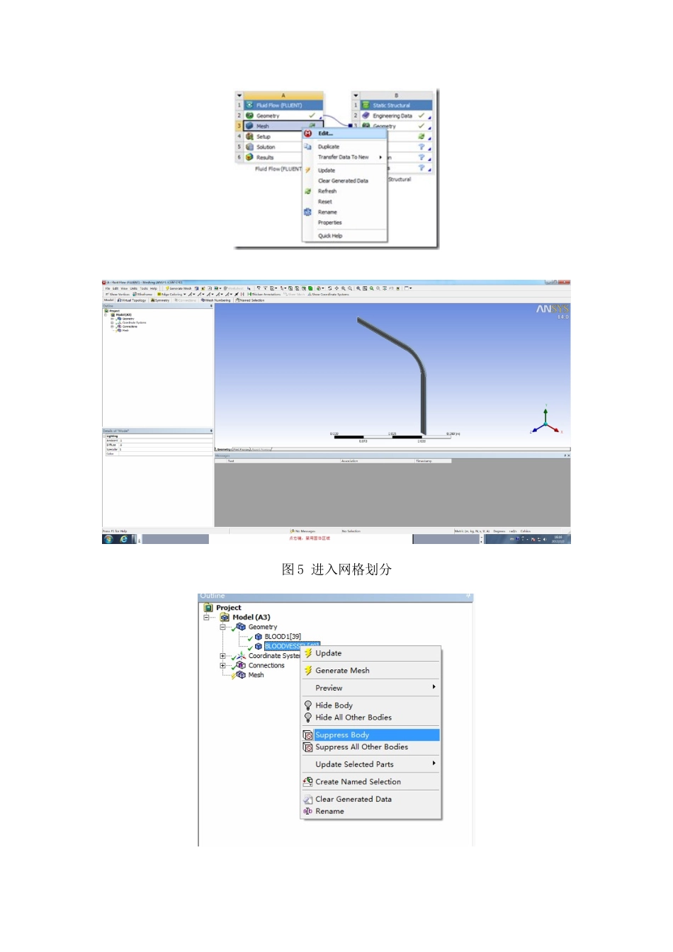 ansys14workbench血管流固耦合分析实例_第3页