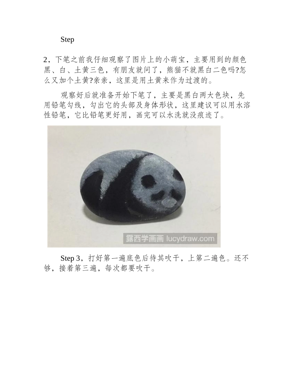 熊猫丙烯画教程丙烯画教程_第2页