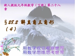 解直角三角形4