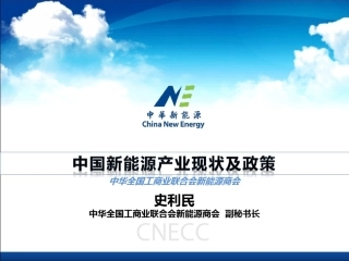 中国新能源产业现状及政策