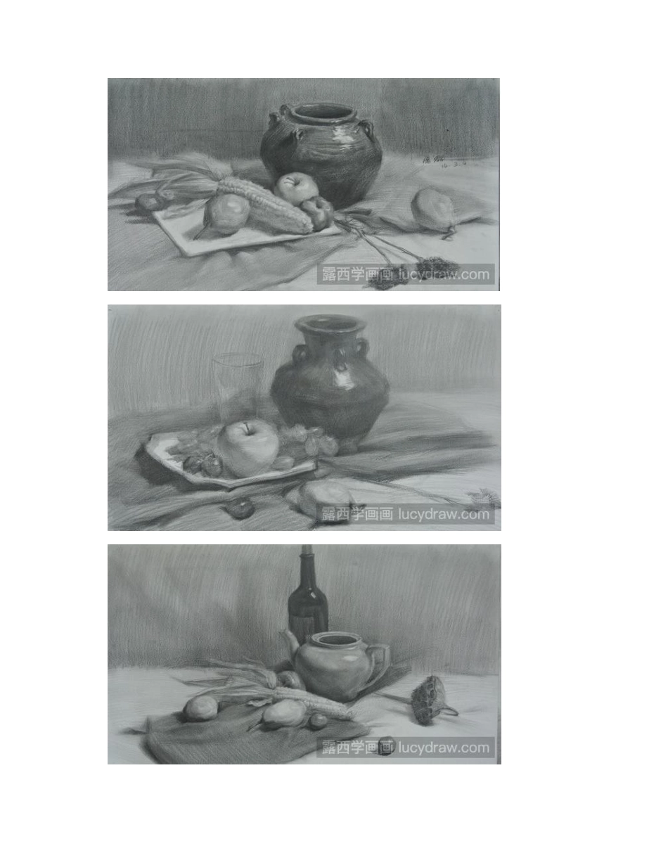 一组静物素描作品赏析素描作品1_第2页