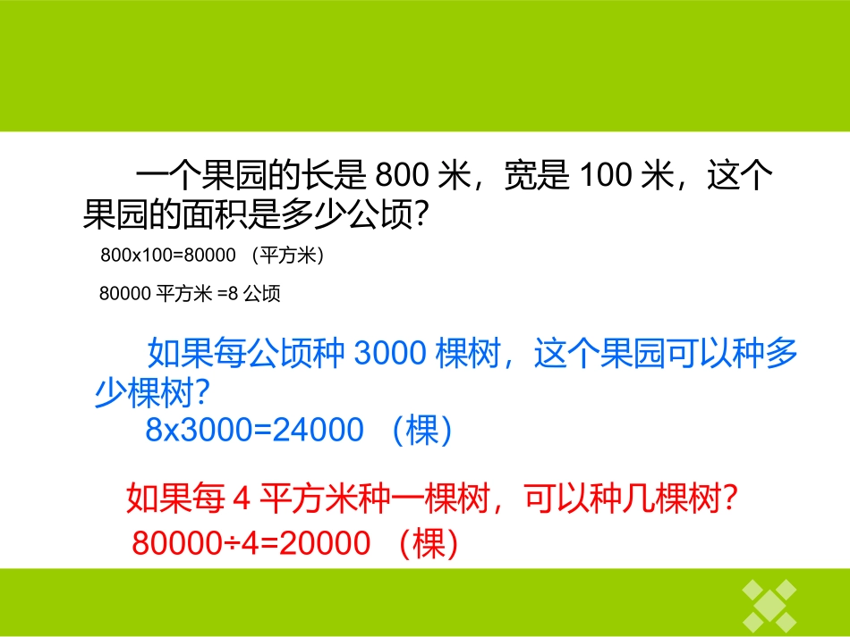 人教2011版小学数学三年级面积复习课_第3页