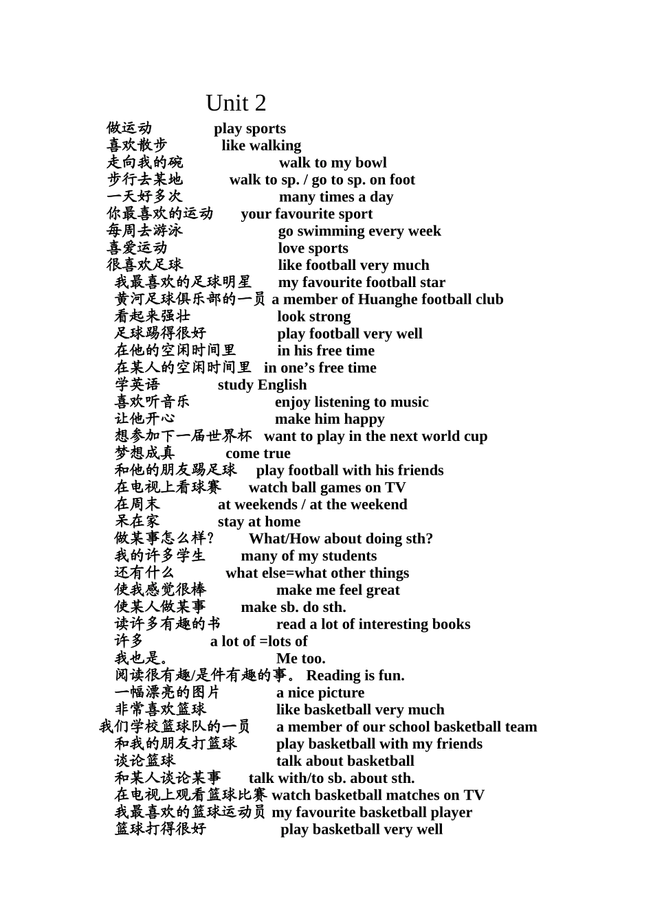 7AUnit2词组_第1页