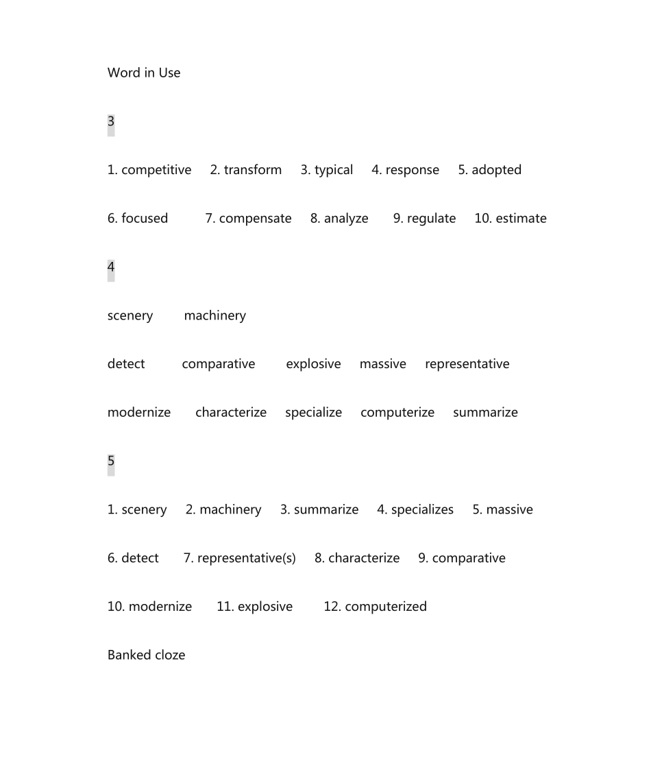 新视野大学英语(第三版)第一册第三单元课后练习答案 _第1页