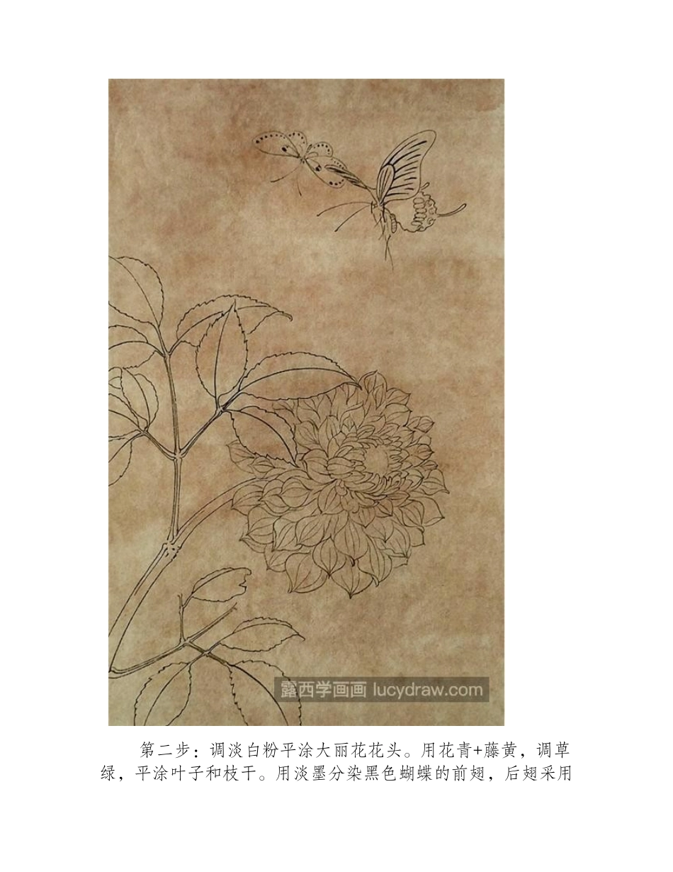 怎么画大丽花_地瓜花工笔画教程是什么_工笔画教程_第2页