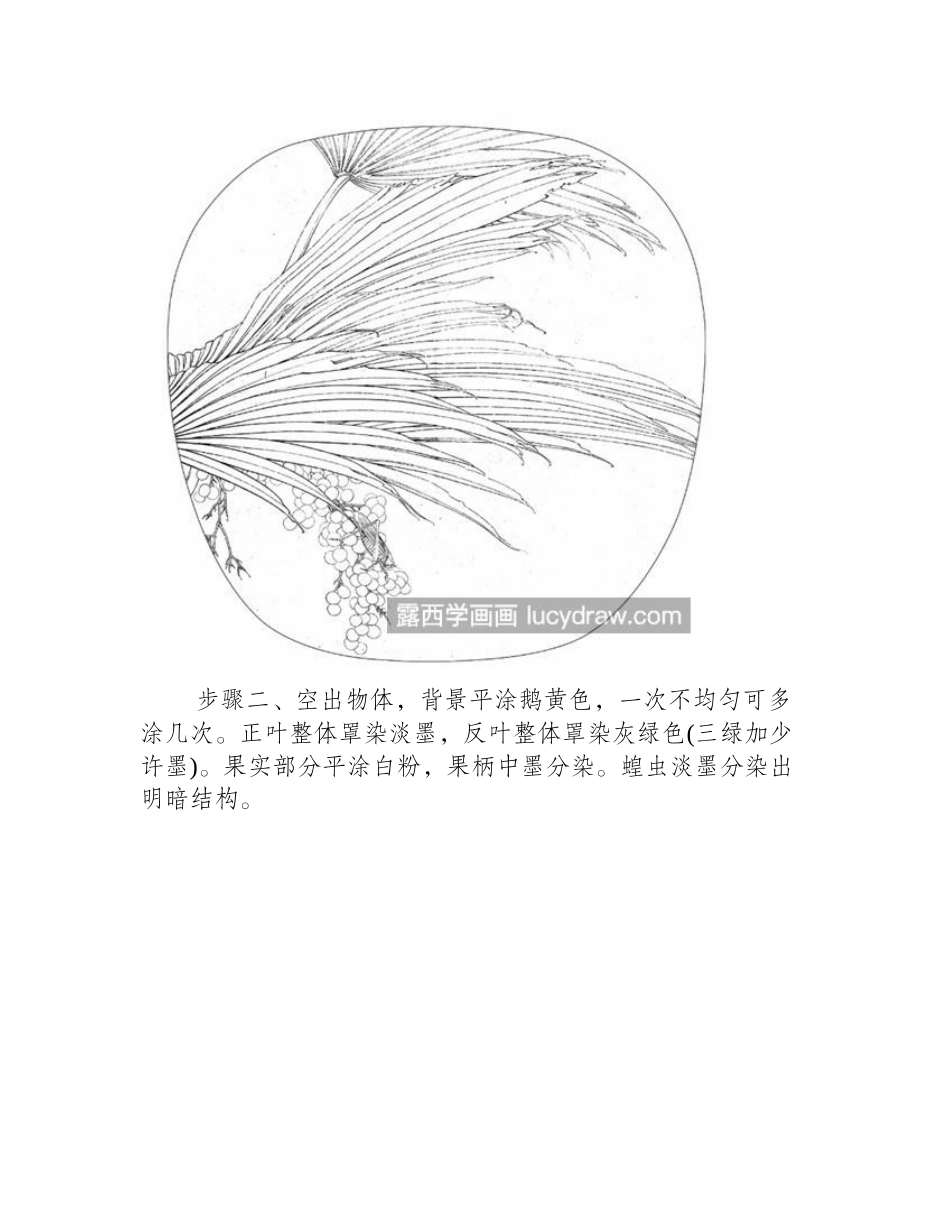 棕榈蝗虫怎么画_具体画法是什么_工笔画教程_第2页