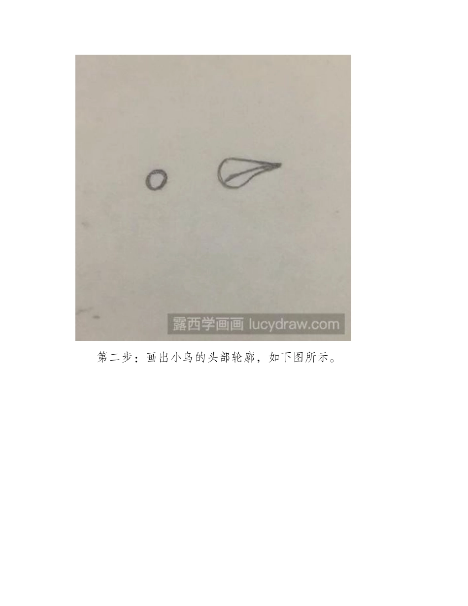 怎么画简笔小鸟简笔画教程_第2页