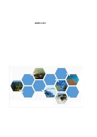 新能源行业竞争分析