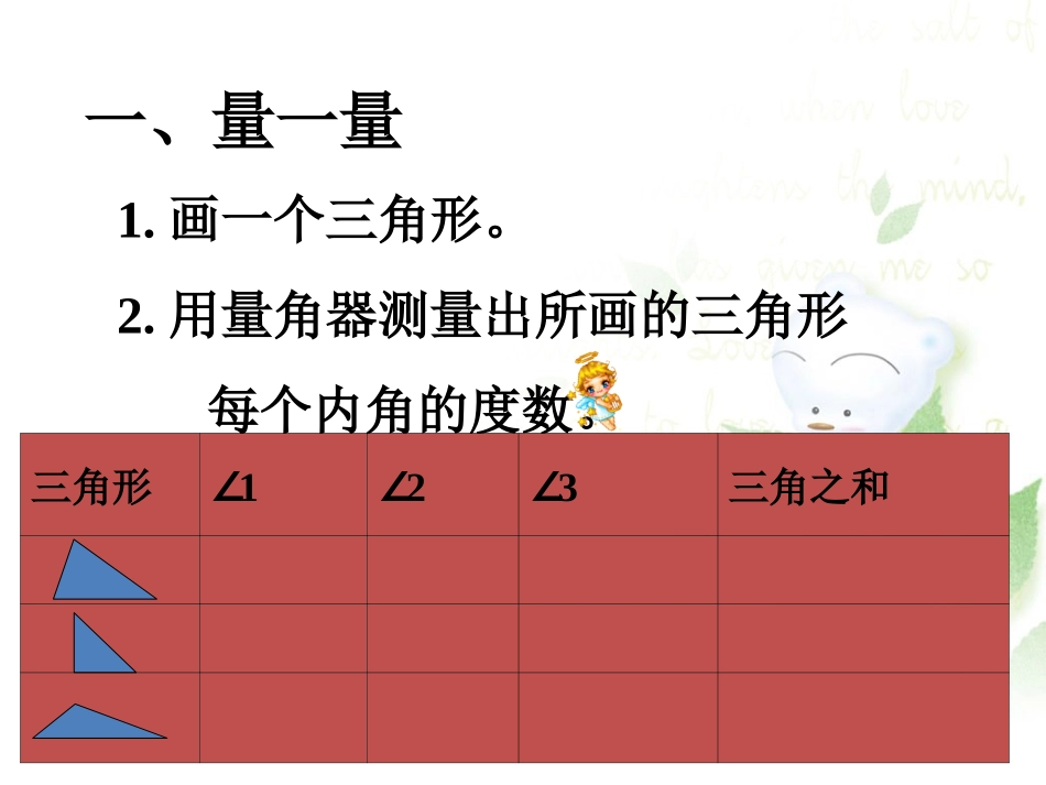 人教2011版小学数学四年级四年级下册三角形内角和_第3页