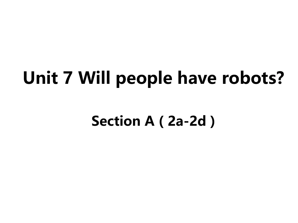 八年级英语unit7SectionA-(2a-2d)_第1页