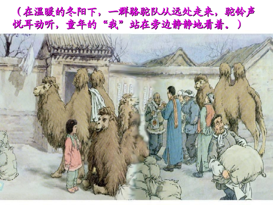 人教新课标版小学语文五年级下册第二组6《冬阳童年骆驼队》PPT课件-(2)_第2页