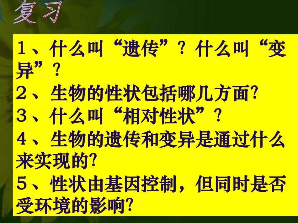 人教版八下第二章第二节基因在亲子代间的传递(共51张PPT)_第1页