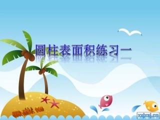 圆柱体的表面积练习题