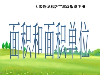 《面积和面积单位》蔡风梅