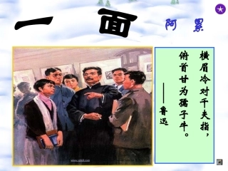 19《一面》课件