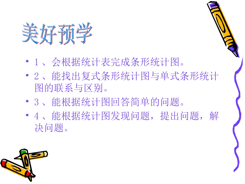 小学数学2011版本小学四年级《复式条形统计图》课件_第2页