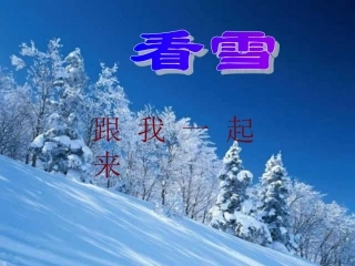 人教版小学二年级上册第12课看雪课件