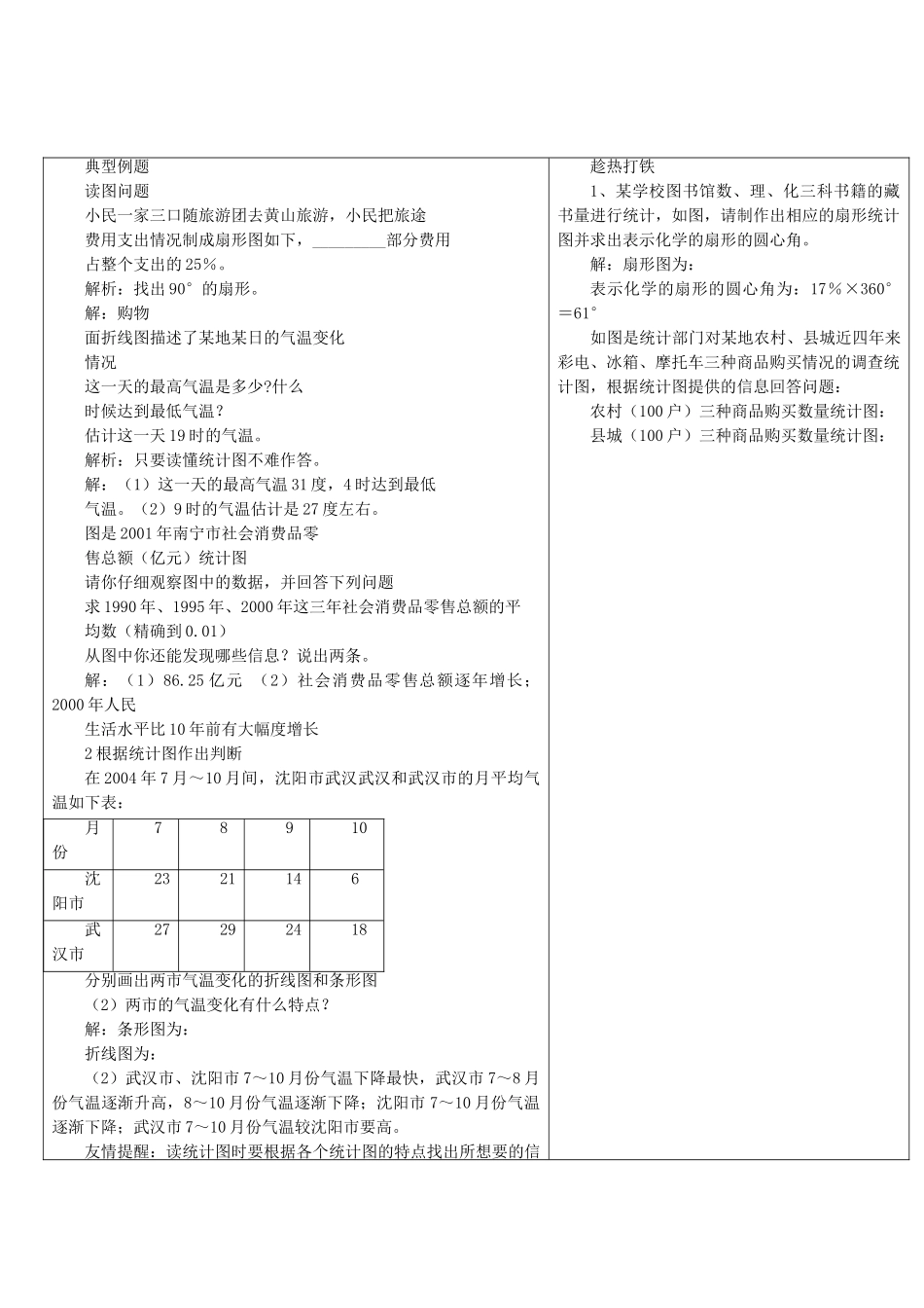 七级数学上册 54从图表中获取信息教案 沪科版_第3页
