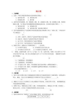 七级数学上册 62统计图同步练习 湘教版