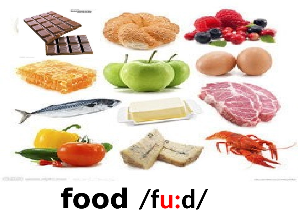 外研版新标准英语初中一年级上册Module4HealthyfoodNewwordsFoodanddrink_第2页