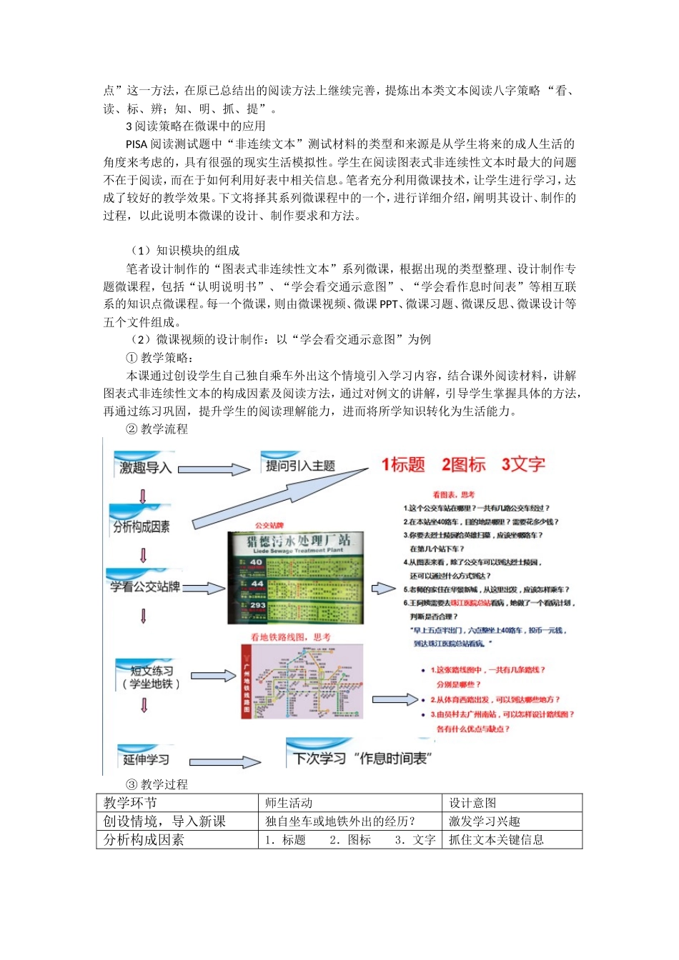 “图表式非连续性文本”阅读策略及其微课应用(二稿张润柳)_第2页
