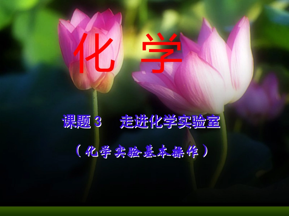 132走进化学实验室第二课时_第1页