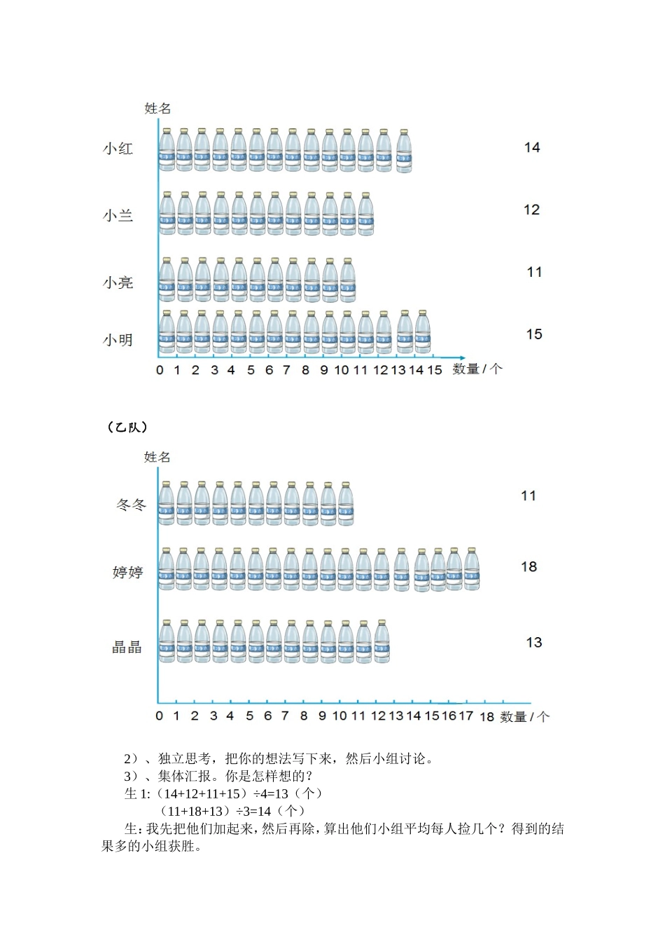 人教2011版小学数学四年级《平均数》_第2页