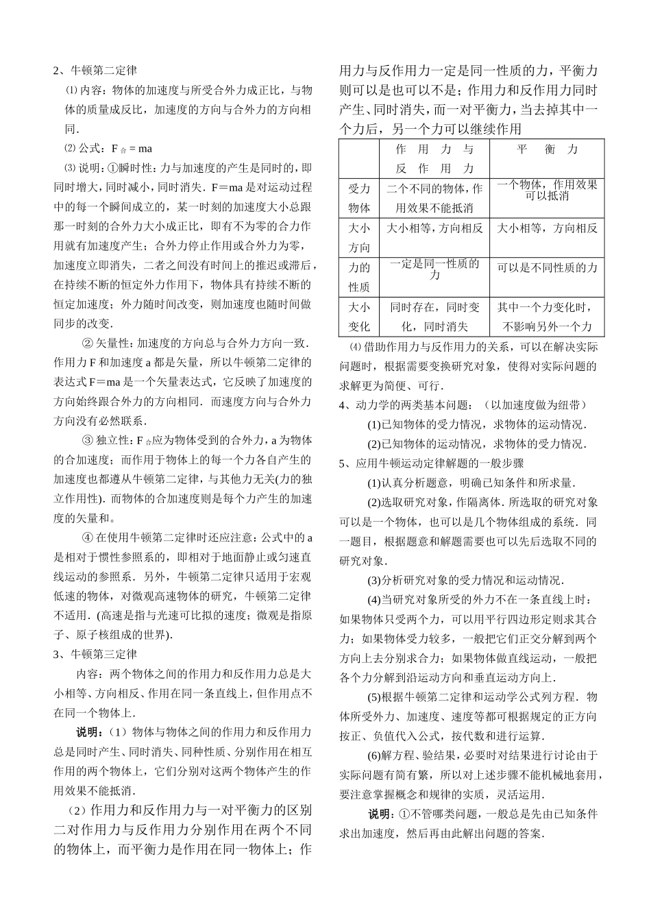 014第四章牛顿运动定律_第2页