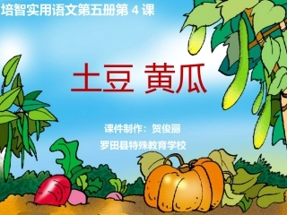 培智语文《土豆黄瓜》