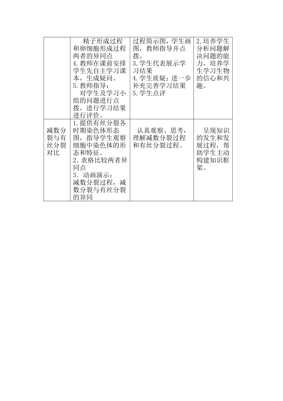 减数分裂教学设计_第3页