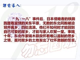 (部编)初中语文人教2011课标版七年级下册《土地的誓言》教学设计ppt