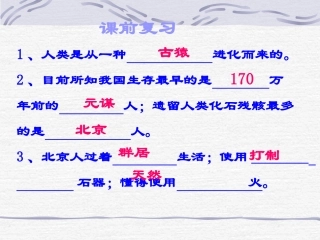 北师大版七年级历史上第2课星罗棋布的氏族聚落