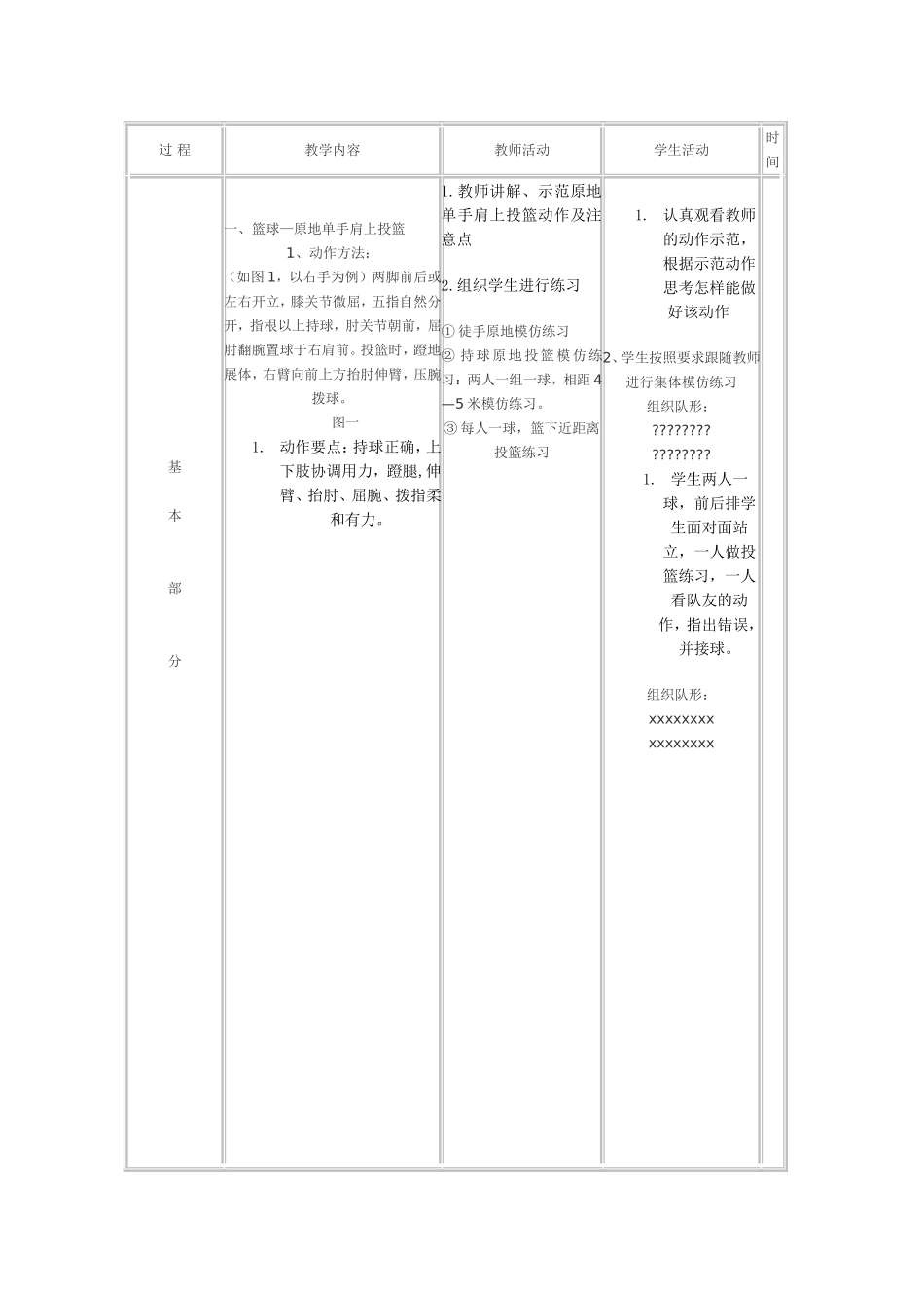 篮球原地单手肩上投篮教案_第2页