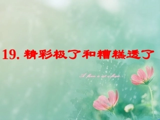 《精彩极了和糟糕透了》教学课件