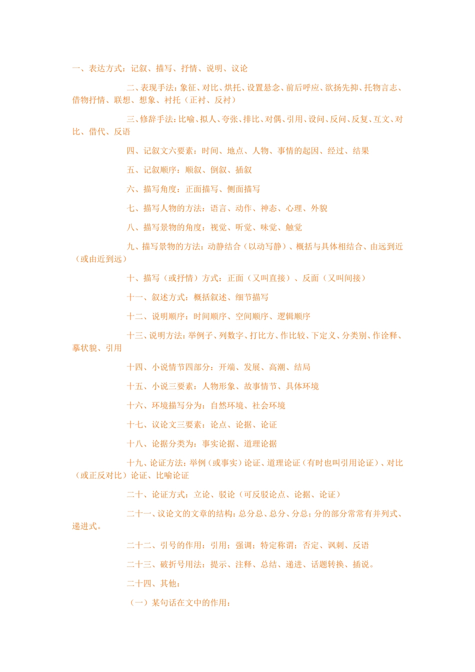语文知识清单-大家经常犯迷糊的语文基础知识-终於找着了_第1页