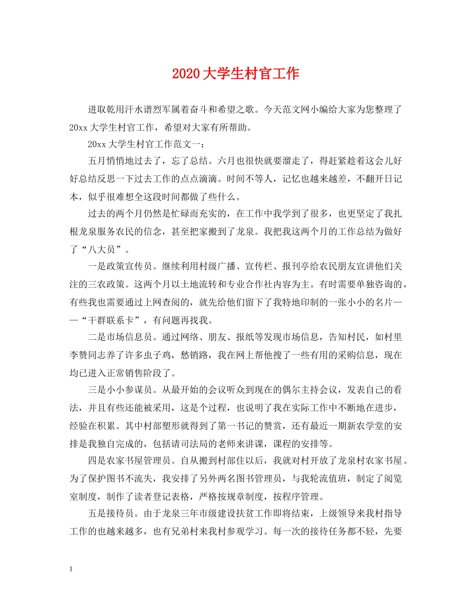 2024大学生村官工作_第1页