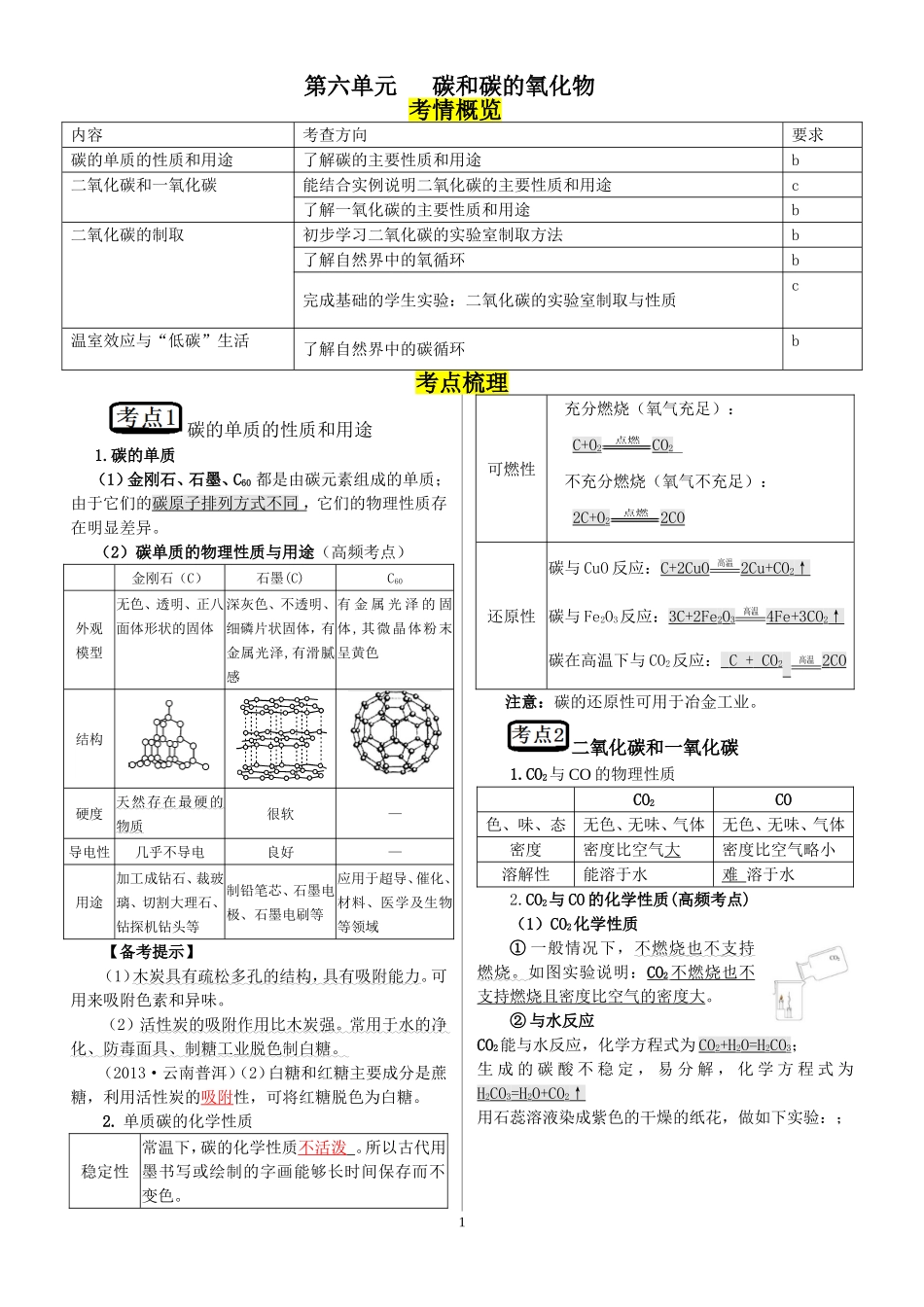 2015中考复习化学6.第六单元_第1页