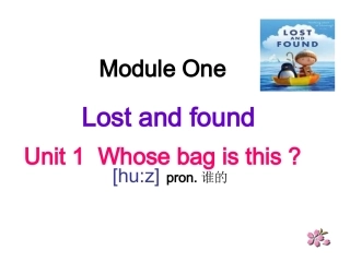 外研版七年级下册M1U1-Whose-bag-is-this幻灯片
