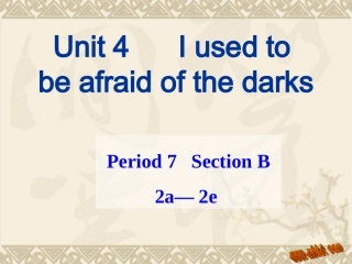 unit4SectionB2a-2e课件