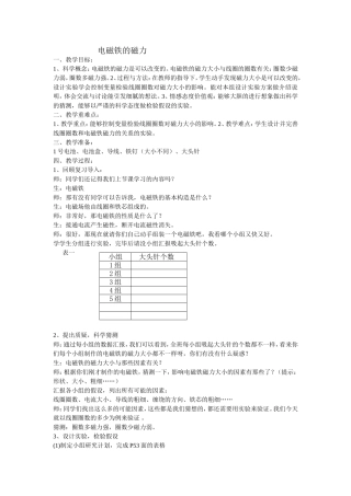 电磁铁的磁力