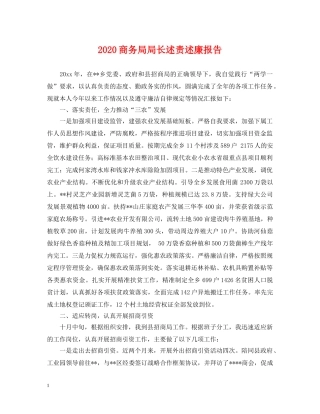 2024商务局局长述责述廉报告