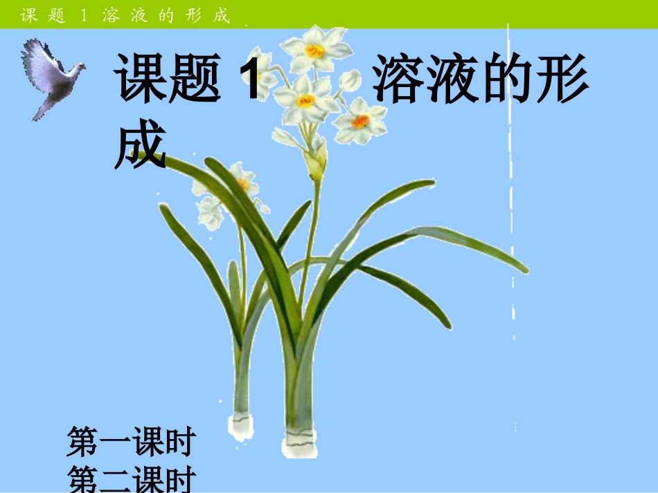 课题1-溶液的形成-课件-2_第1页