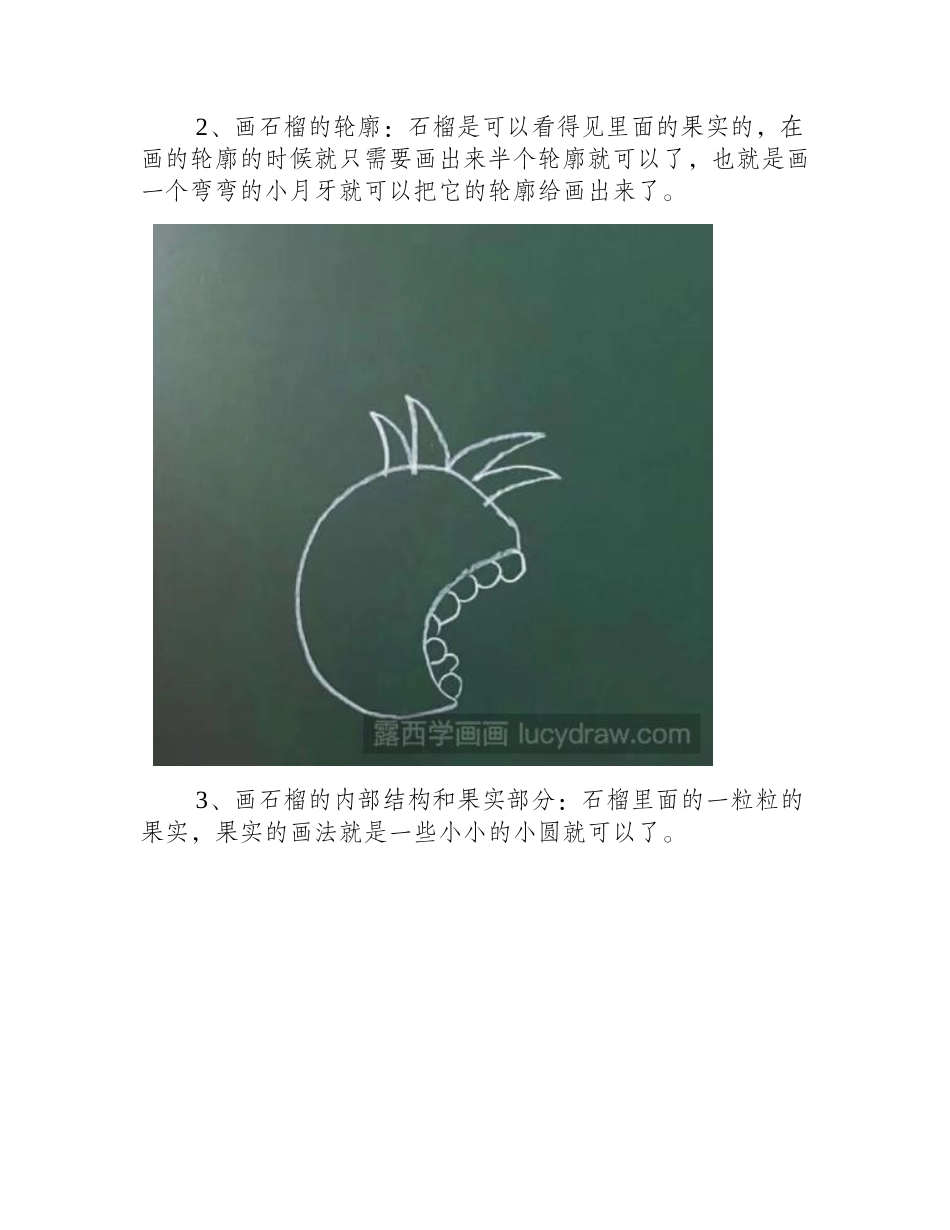怎么画简笔石榴简笔画教程_第2页