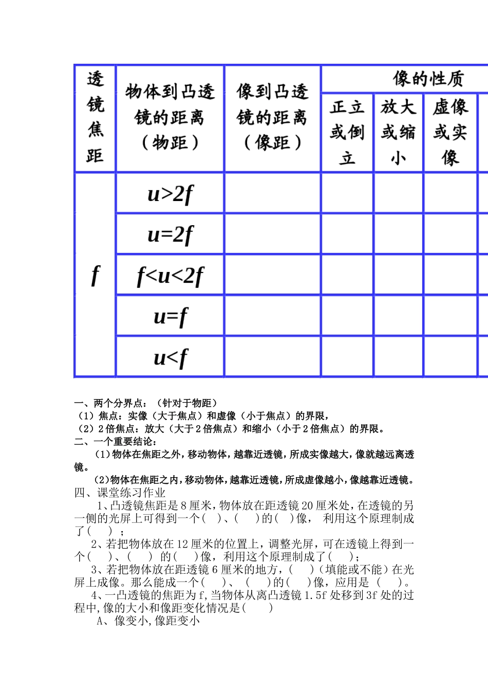 凸透镜成像教学设计_第3页