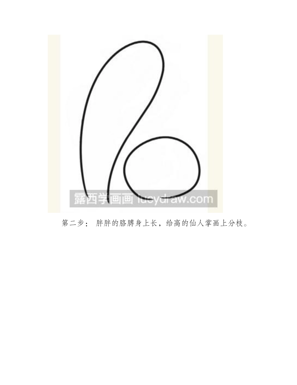 植物儿童画：教你画仙人掌兄弟儿童画教程_第2页