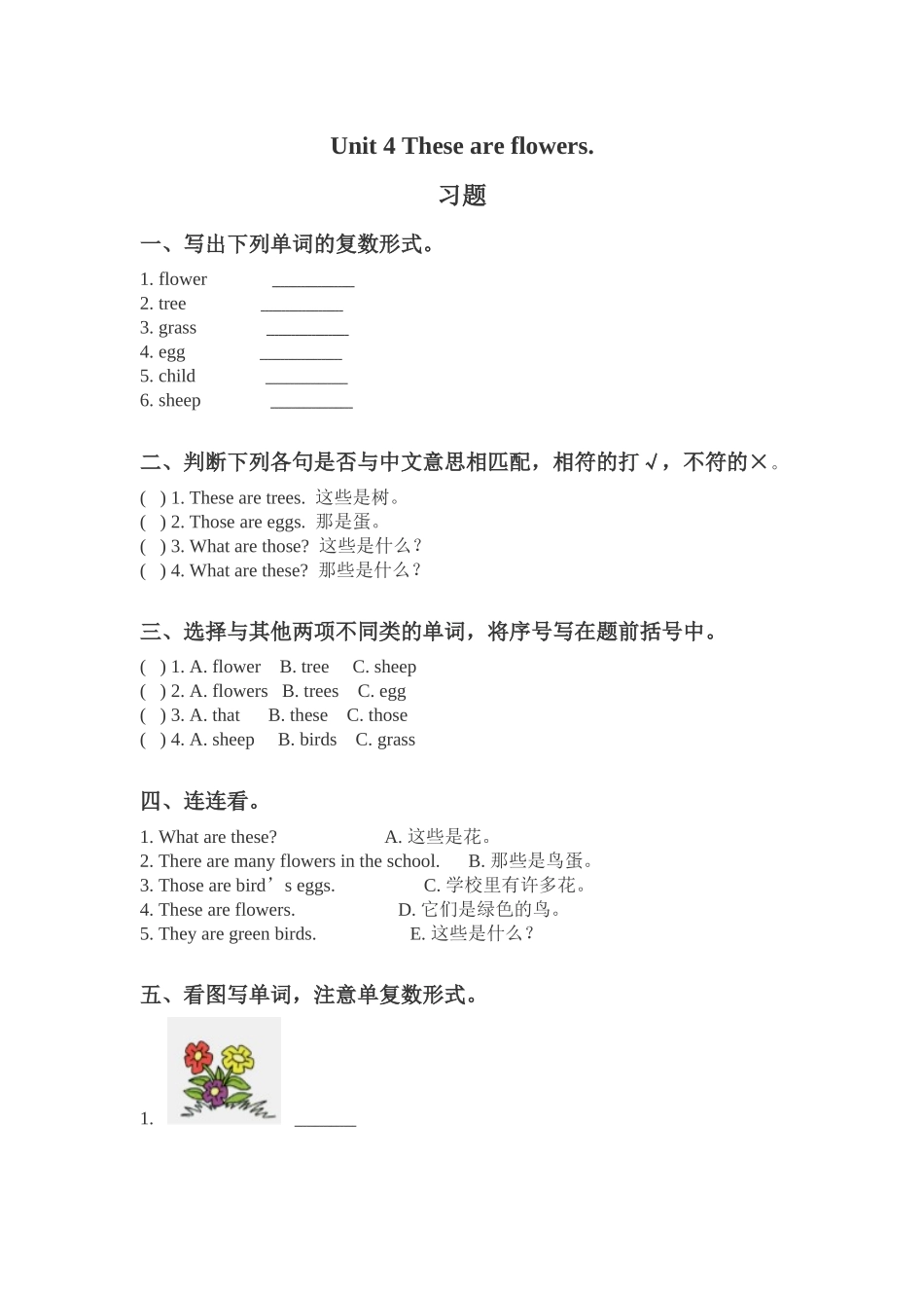 Unit-4-These-are-flowers_第1页