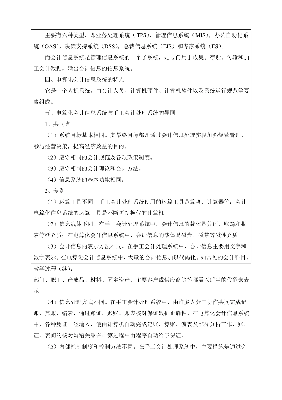 最新 会计电算化课程教学计划教案_第2页