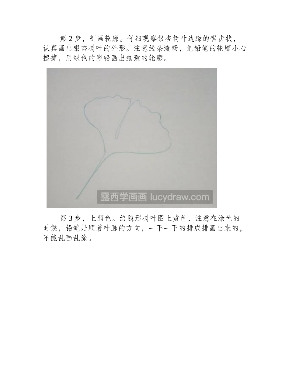 银杏叶彩铅画教程彩铅画教程1_第2页