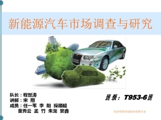 新能源汽车市场调查与研究ppt