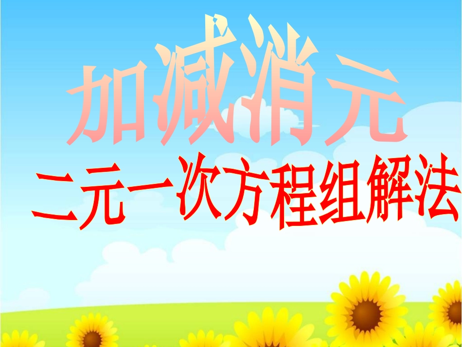 加减消元法-(2)_第1页